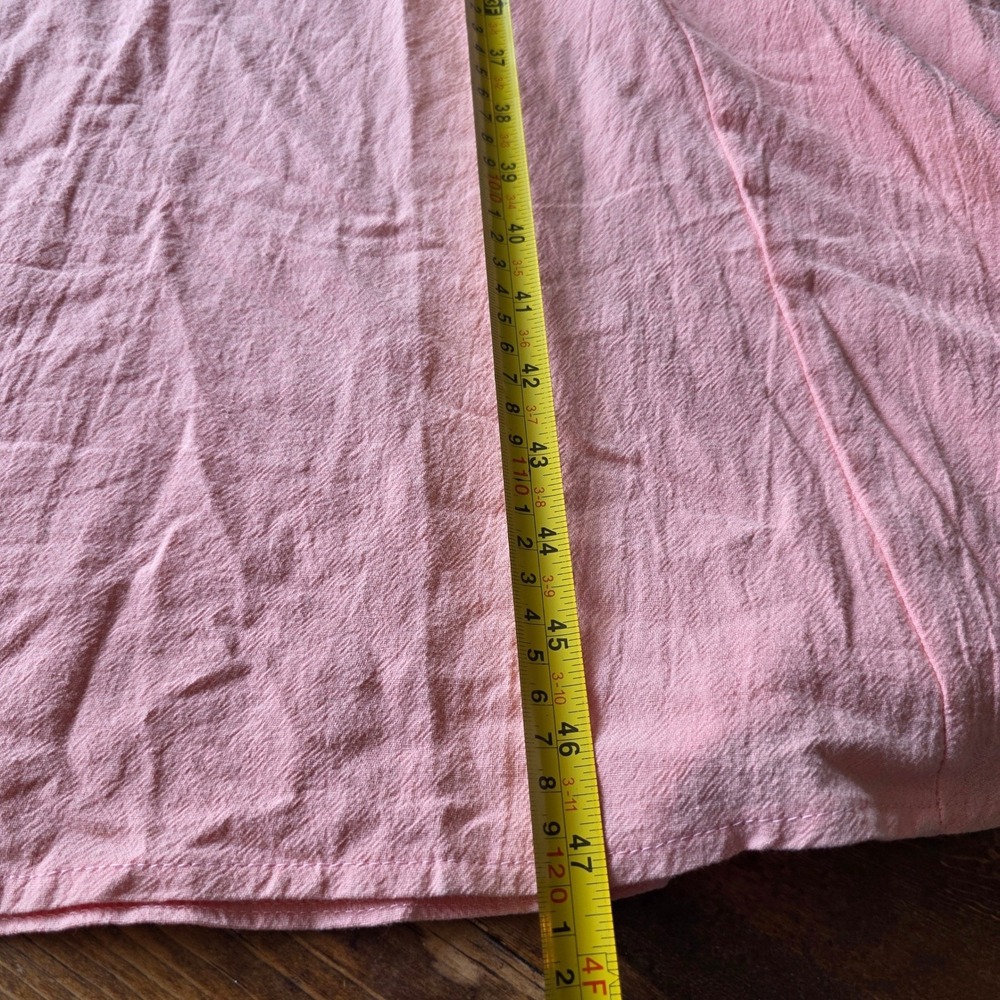 Pink Cotton Sleeveless Midi Dress with Pockets Casual Summer‎ Sundress - Picture 8 of 8